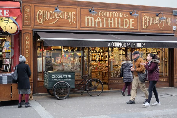 Gatan butik i Paris — Stockfoto