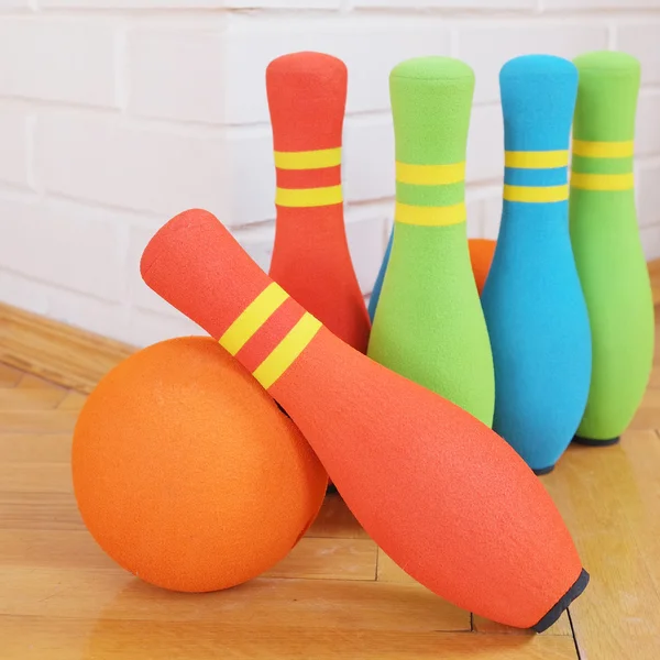 Bowling perni colorati morbidi — Foto Stock