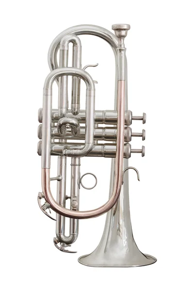 Classical music wind instrument trumpet — Stock Photo, Image