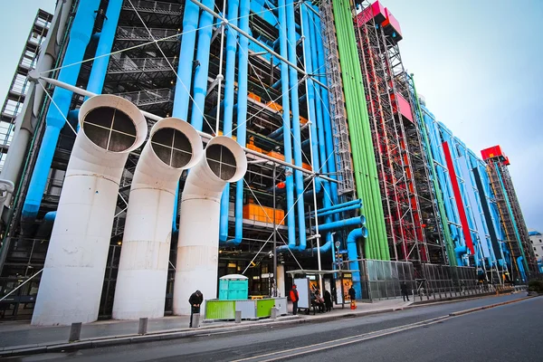 Costruzione del centro Georges-Pompidou a Parigi — Foto Stock