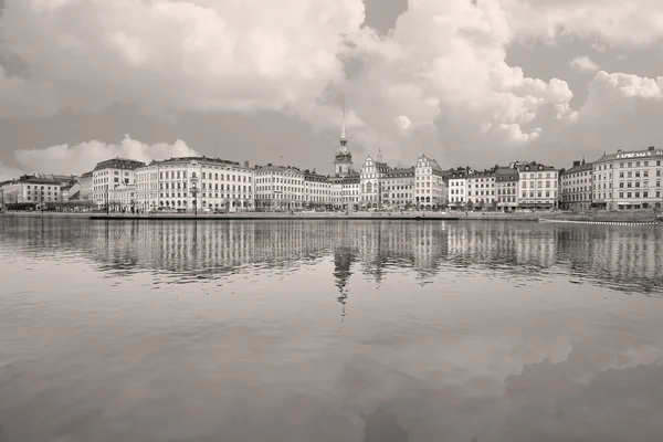 Panorama einer alten stadt von stockholm — Stockfoto