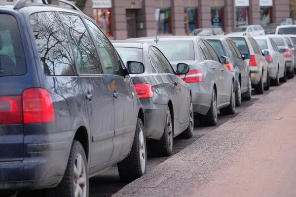 Parking voitures à Helsinki — Photo