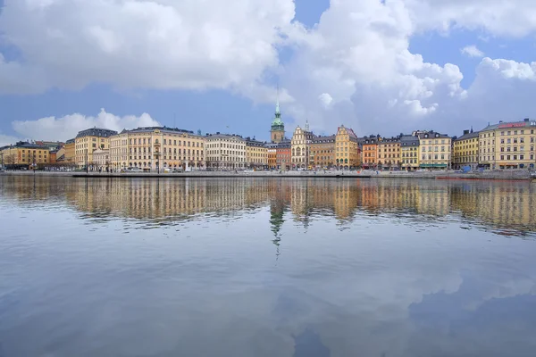 Panorama d'une vieille ville de Stockholm — Photo