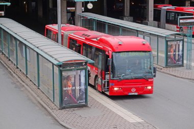  Stockholm'de merkezi otobüs