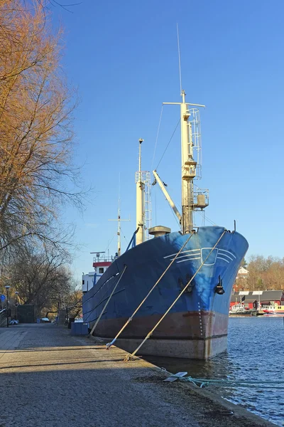 Cargo ship in Stockholm — Stock Photo, Image