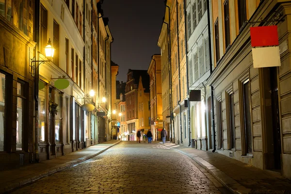 Paisaje urbano nocturno con la imagen de un centro de Estocolmo —  Fotos de Stock