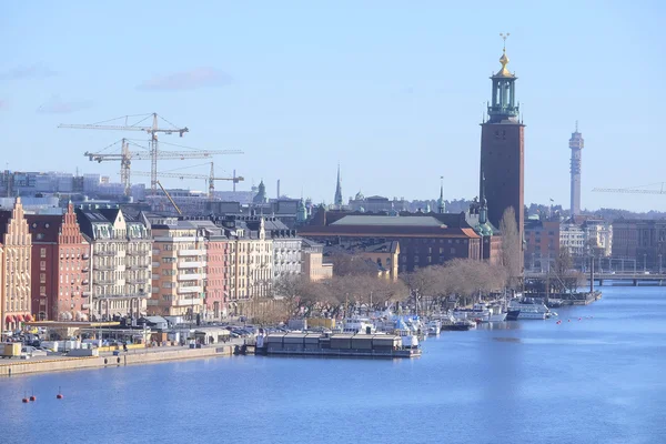 Panorama över gamla stan, Stockholm — Stockfoto