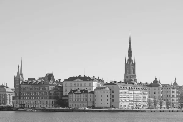 Panorama över en gamla stan, Stockholm — Stockfoto