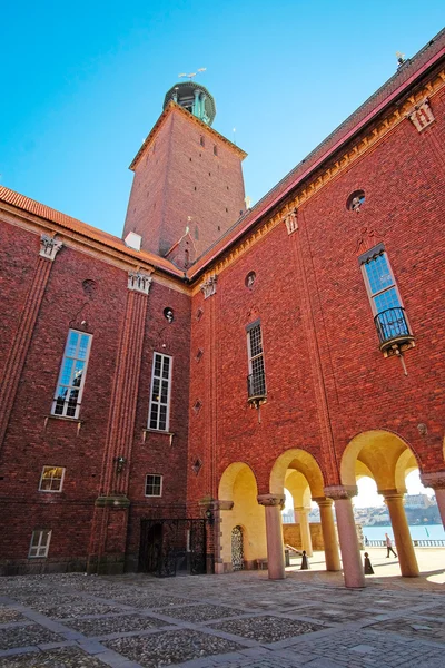 Ayuntamiento - uno de los lugares turísticos más populares de Estocolmo —  Fotos de Stock