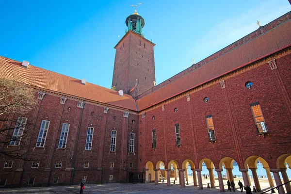 Ayuntamiento - uno de los lugares turísticos más populares de Estocolmo —  Fotos de Stock