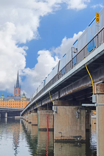 Метро в центре Стокгольма — стоковое фото