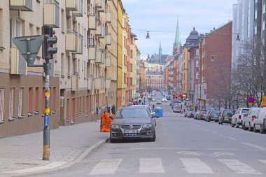  Merkezi Stokholm içinde trafik