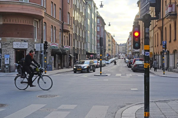 Multystoried bewoond gebouwen in Stockholm, Zweden — Stockfoto