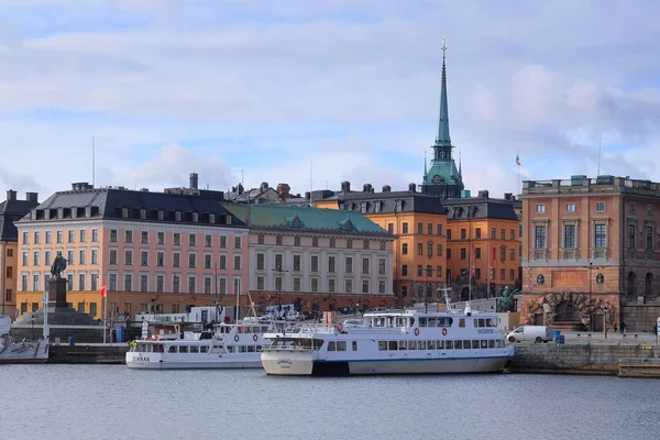 Stockholm 'ün eski bir kasabası, İsveç — Stok fotoğraf