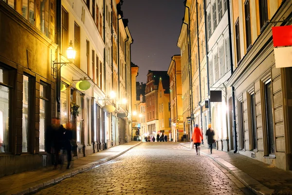 Éjszakai városképet gazdagító épületnek szánták, a kép, a központ a Stockholm — Stock Fotó