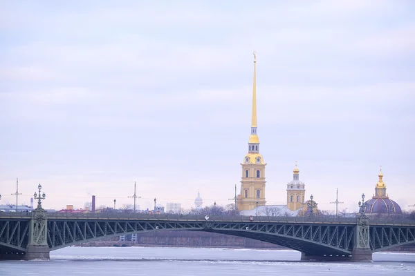 Петропавловская крепость в Петербурге — стоковое фото