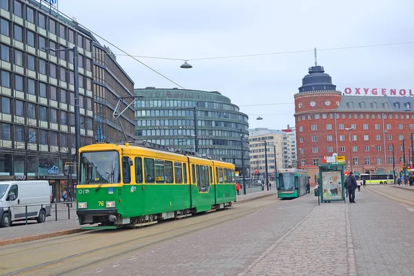 Tram van helsinki — Stockfoto