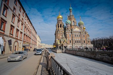 st. Petersburg dökülmüş kan üzerinde kurtarıcı Kilisesi