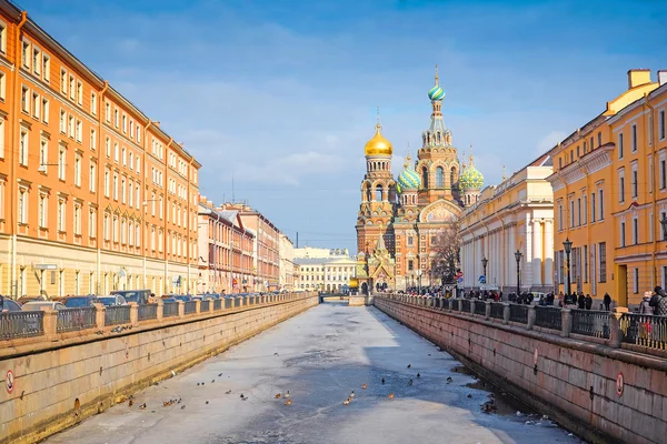 St. Petersburg dökülmüş kan üzerinde kurtarıcı Kilisesi — Stok fotoğraf