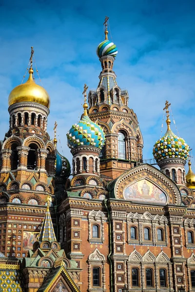 Kerk van de Verlosser op het bloed spilled in Sint-petersburg — Stockfoto