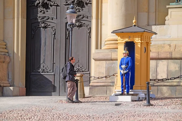 Guard of honor in Stockholm — Stock Photo, Image