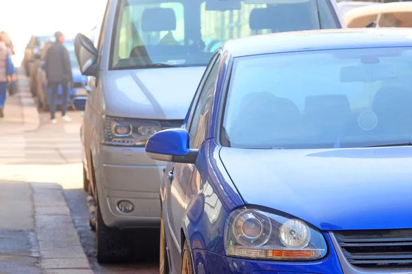 Parking cars in Helsinki — Stock Photo, Image