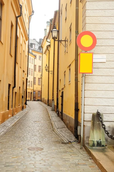 Calle en el casco antiguo de Estocolmo —  Fotos de Stock