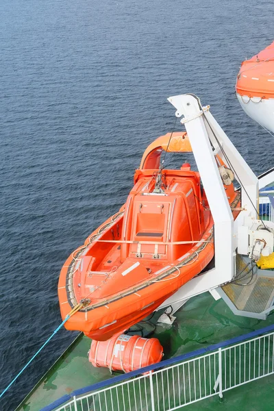 Life boat on board of a cruise ship — Stock Photo, Image