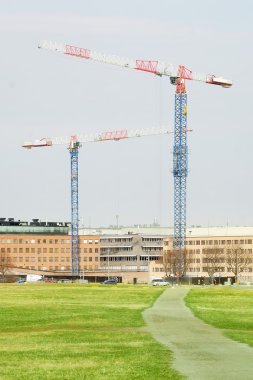  ayağı vinç Stockholm sokakta