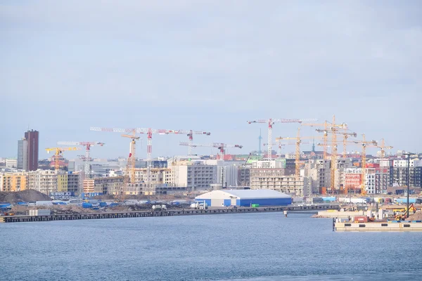 Jeřáby v Helsinkách — Stock fotografie