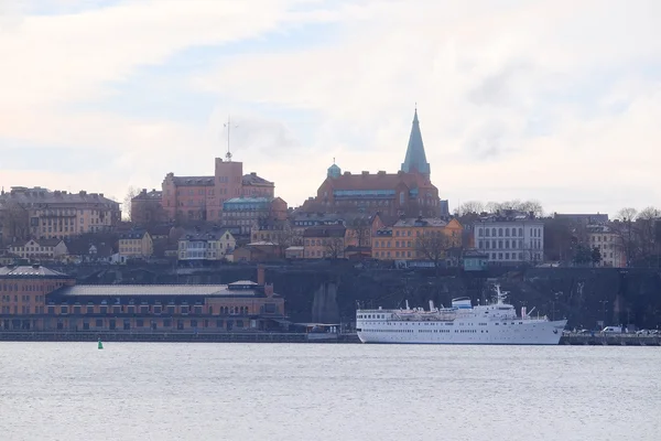 Panorama einer alten stadt von stockholm — Stockfoto