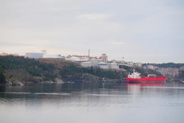 Nave da carico a Stoccolma — Foto Stock