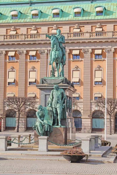 Monument of Gustavus Adolphus in Stockholm — Stock Photo, Image