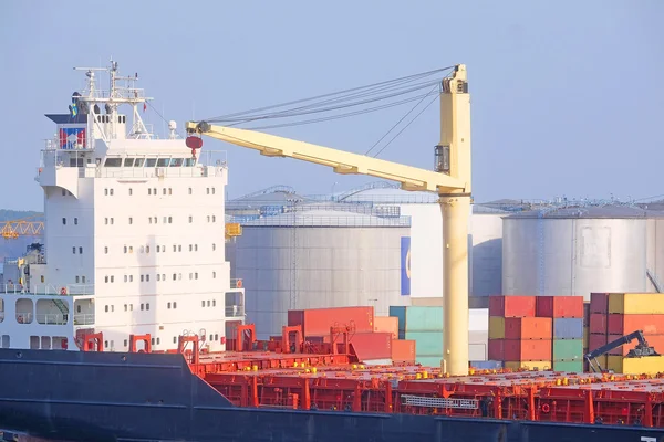 Cargo port i Stockholm — Stockfoto