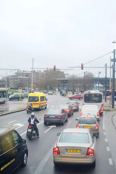 Tráfico urbano en Bruselas — Foto de Stock
