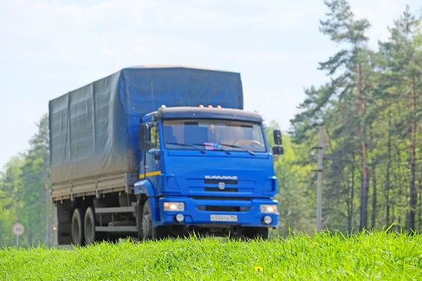 Ciężarówka na autostradzie — Zdjęcie stockowe