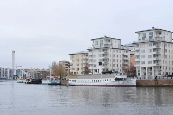 Stockholm kayıkta yolcu — Stok fotoğraf