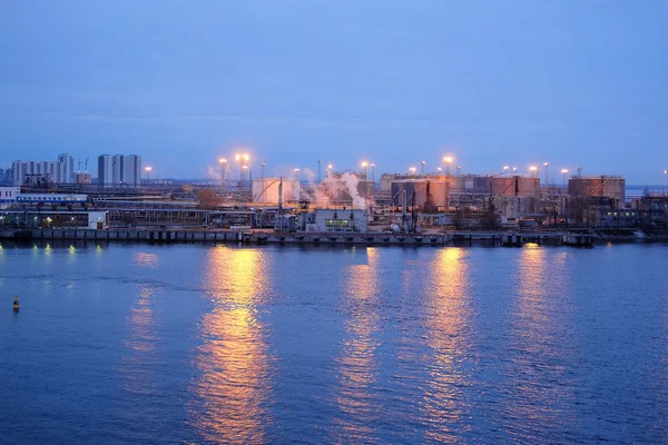 Porto de carga em São Petersburgo — Fotografia de Stock