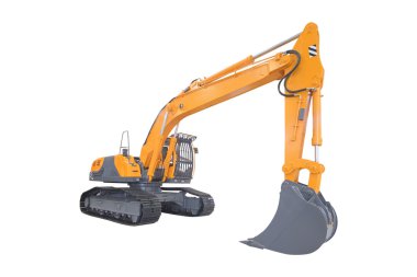 Bir ekskavatör görüntüsünü