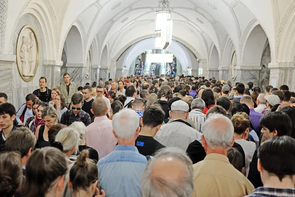 Marmellata nella metropolitana di Mosca — Foto Stock