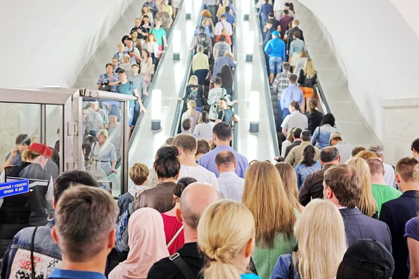 Jam i Moskvas tunnelbana — Stockfoto