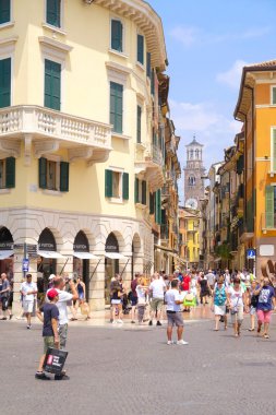 Bir Verona Merkezi kalabalık