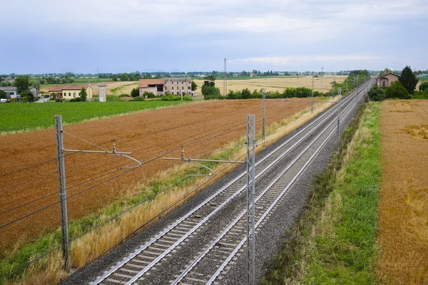 Spoorwegen in Noord Italië — Stockfoto