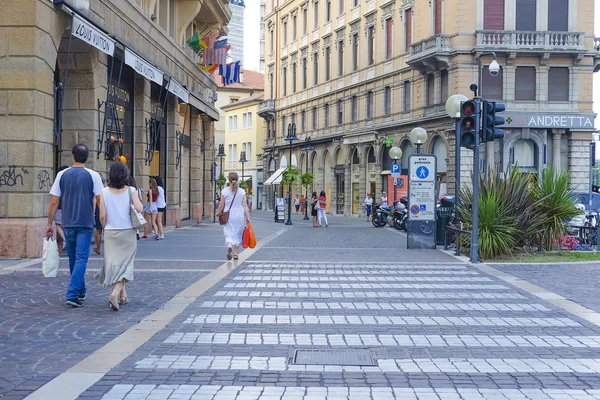 Strada in centro a Padova — Foto Stock