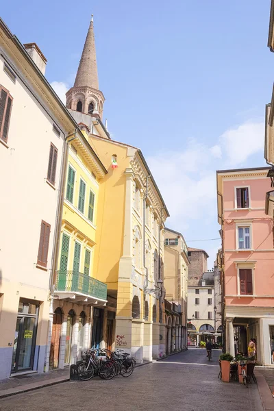 La strada in un centro di Mantova — Foto Stock