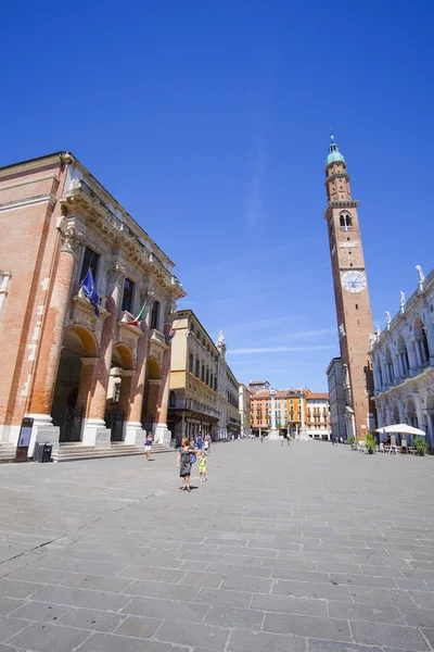 Rua em um centro de Vicenza — Fotografia de Stock