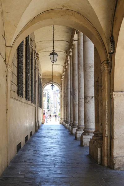 Rua em um centro de Vicenza — Fotografia de Stock