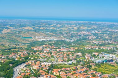  San Marino çevrenin manzaralı Panorama