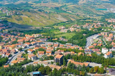  San Marino çevrenin manzaralı Panorama