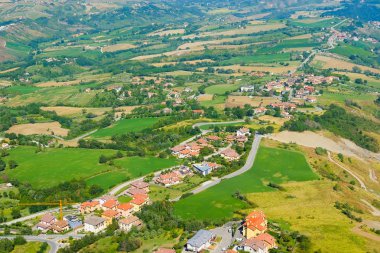  San Marino çevrenin manzaralı Panorama